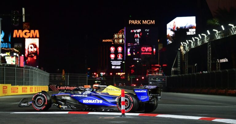Franco Colapinto afronta la clasificación del Gran Premio de Las Vegas de Fórmula 1
