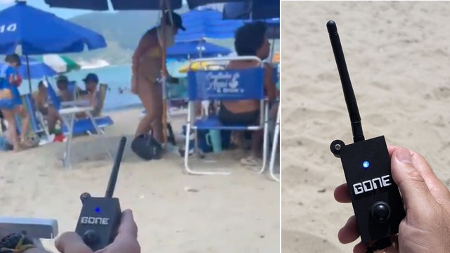 Argentino inventó un aparato para bajar el volumen a quienes escuchan música fuerte en la playa