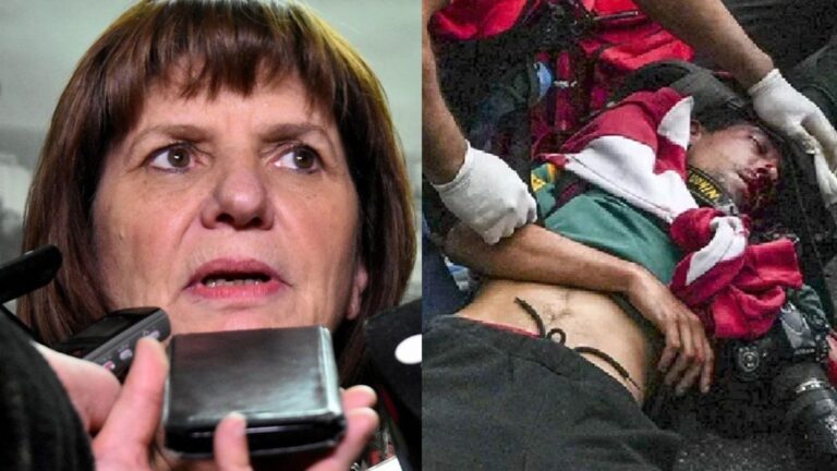 Patricia Bullrich, sobre el ataque a Pablo Grillo: «Quien disparó lo hizo correctamente»