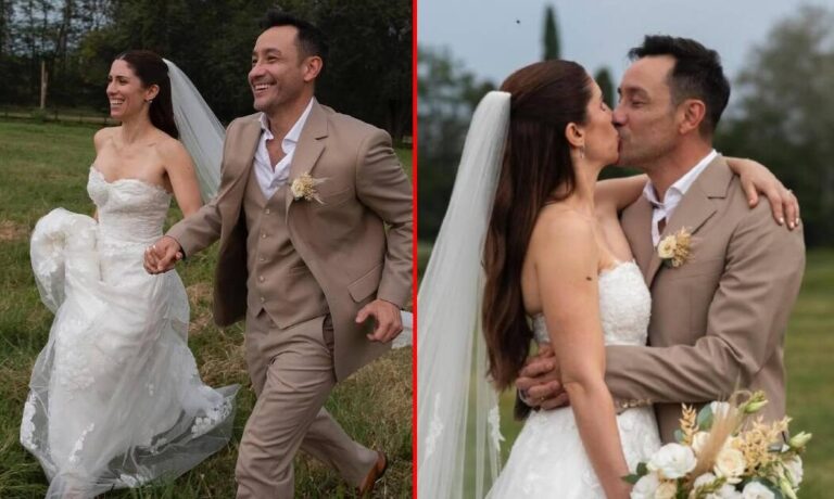 Las fotos del casamiento secreto de Luciano Pereyra y su novia Julia Rezzuto