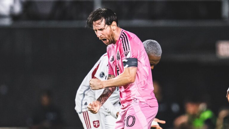 Lionel Messi salvó al Inter Miami, que no pasó del empate contra Toronto