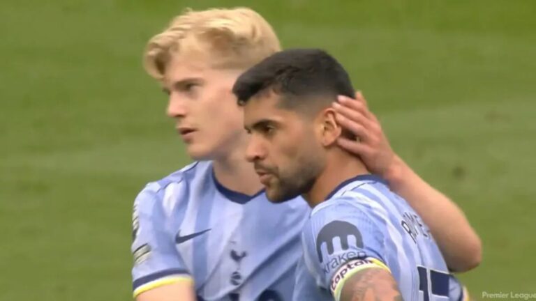 El blooper del Cuti Romero en la derrota del Tottenham ante Wolverhampton