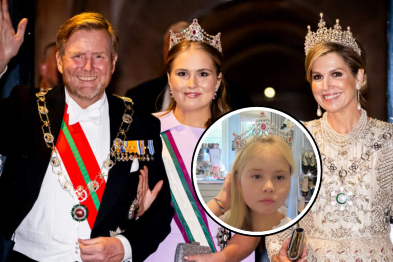 Amalia deslumbró con la tiara Mellerio de rubíes que soñaba usar cuando era niña