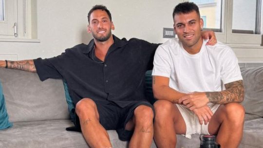 Después de la tensión, reinó la paz: Lautaro Martínez y Calhanoglu hicieron las paces