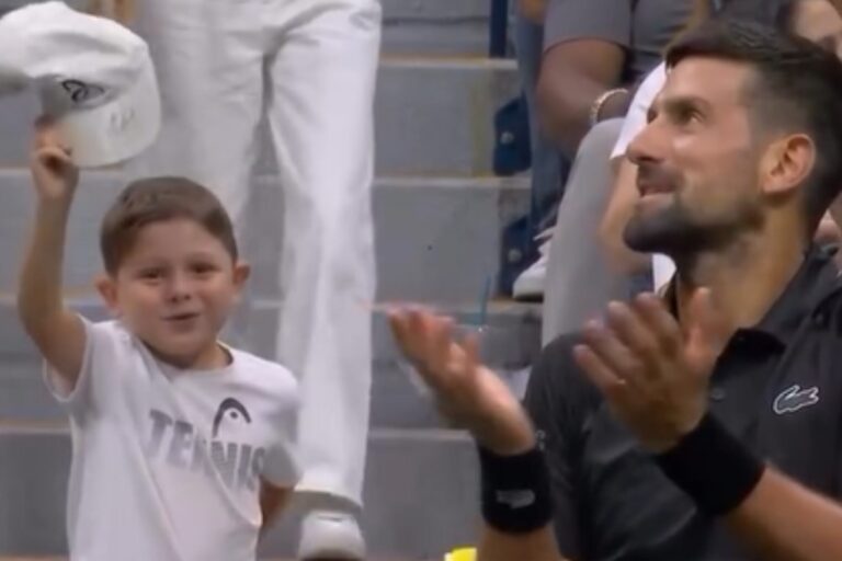 Djokovic saludó al sobrino de un reconocido influencer argentino en el US Open y emocionó a todos