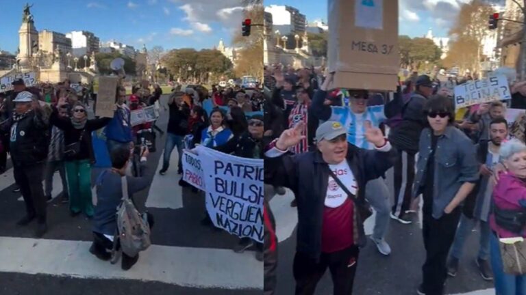 «Karina es alta coimera»: el canto de los jubilados frente al Congreso en otro miércoles de manifestación
