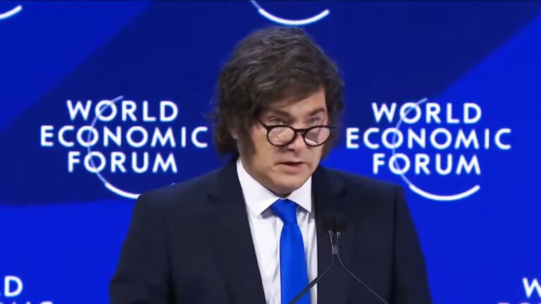 Javier Milei, en Davos: «Maquiavelo ha muerto»