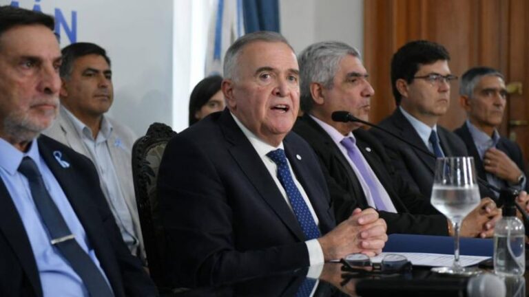 Osvaldo Jaldo en conferencia de prensa