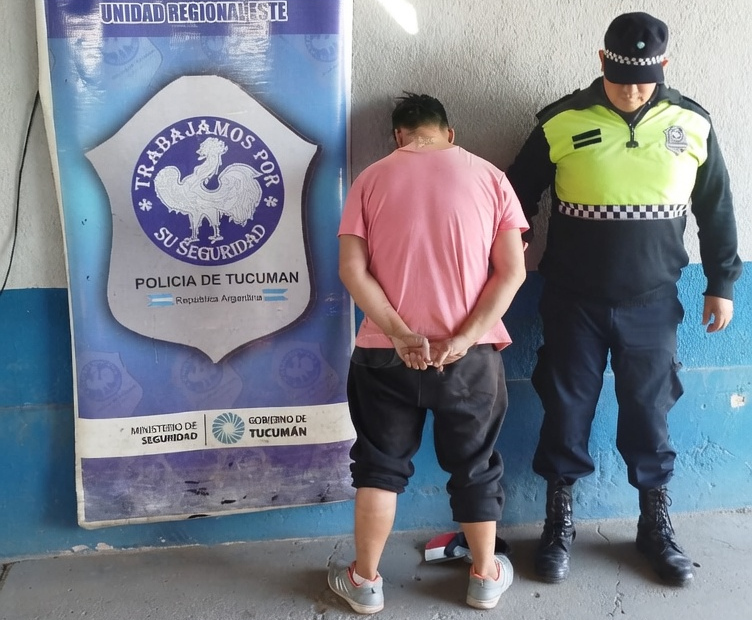 Policía en Alderetes durante operativo tras pelea a cuchillo