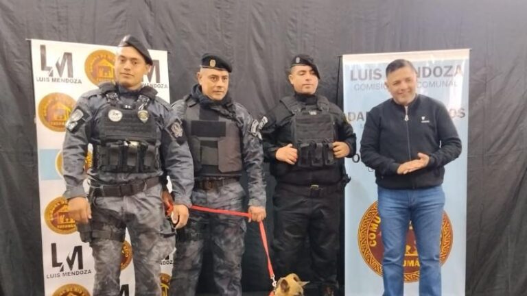 Cachorro Ovejero Belga llamado Río, nuevo integrante del Servicio Penitenciario de Tucumán